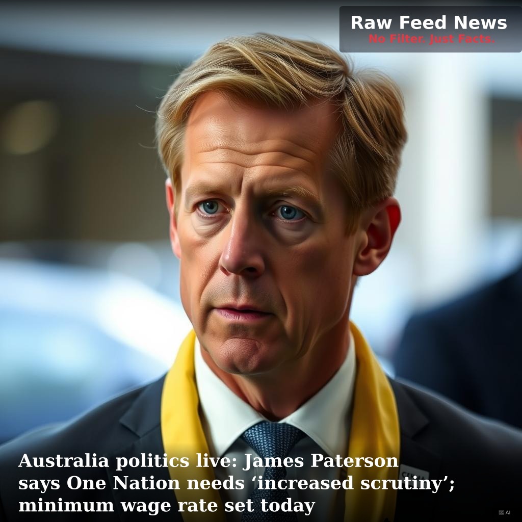 Australia politics live: James Paterson says One Nation needs ‘increased scrutiny’; minimum wage rate set today