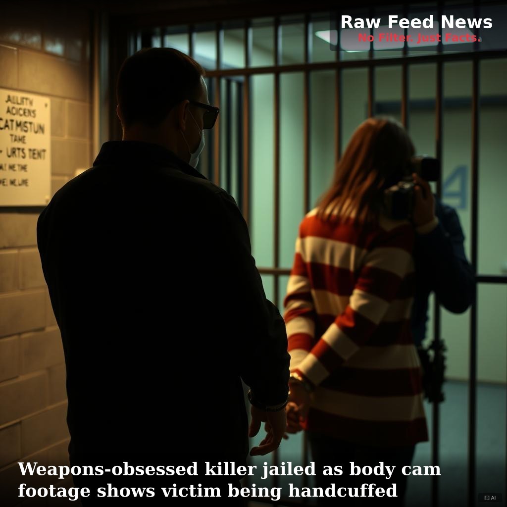 Weapons‑obsessed killer jailed as body cam footage shows victim being handcuffed