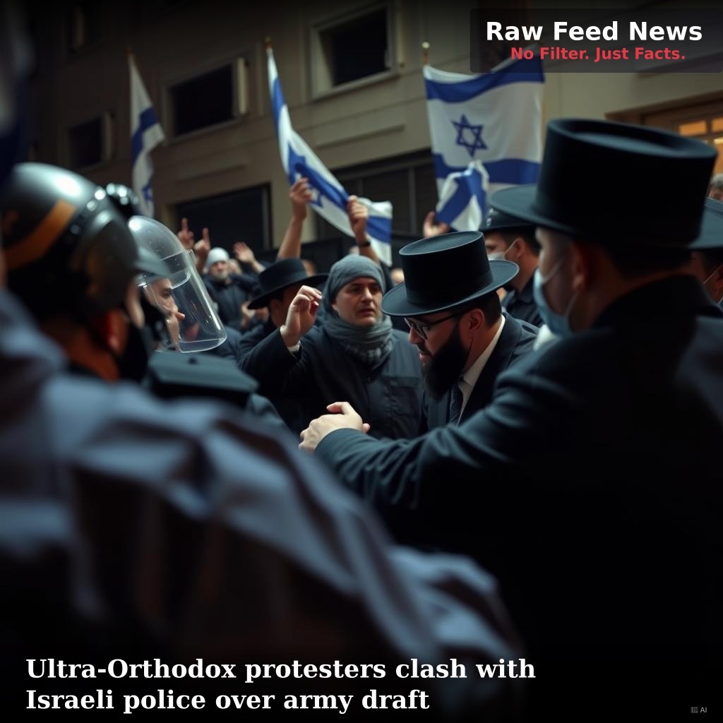 Ultra-Orthodox protesters clash with Israeli police over army draft