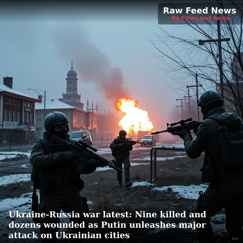 Ukraine-Russia war latest: Nine killed and dozens wounded as Putin unleashes major attack on Ukrainian cities