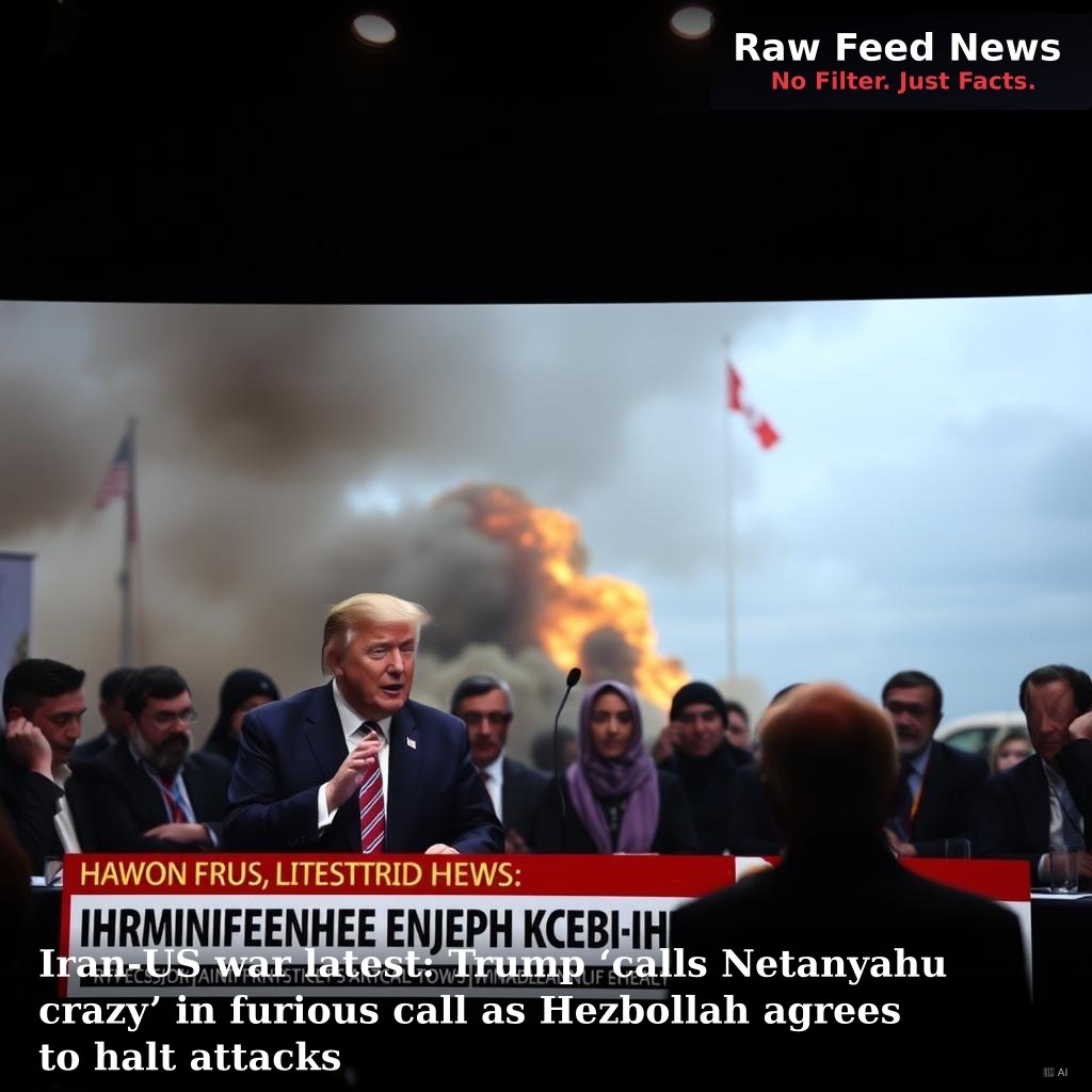 Iran-US war latest: Trump ‘calls Netanyahu crazy’ in furious call as Hezbollah agrees to halt attacks