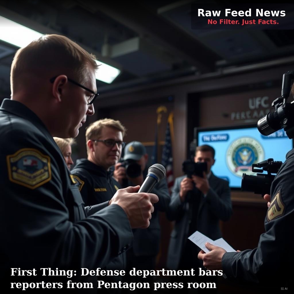 First Thing: Defense department bars reporters from Pentagon press room