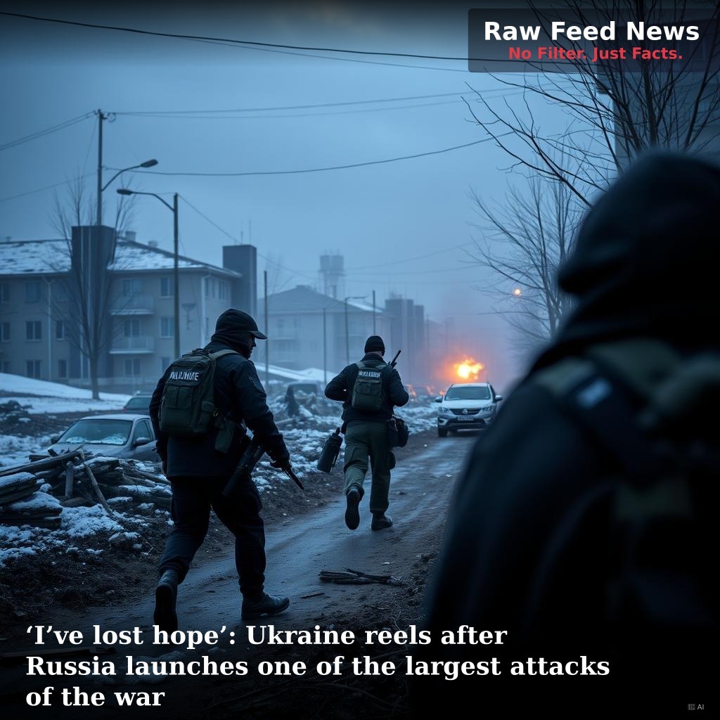 ‘I’ve lost hope’: Ukraine reels after Russia launches one of the largest attacks of the war