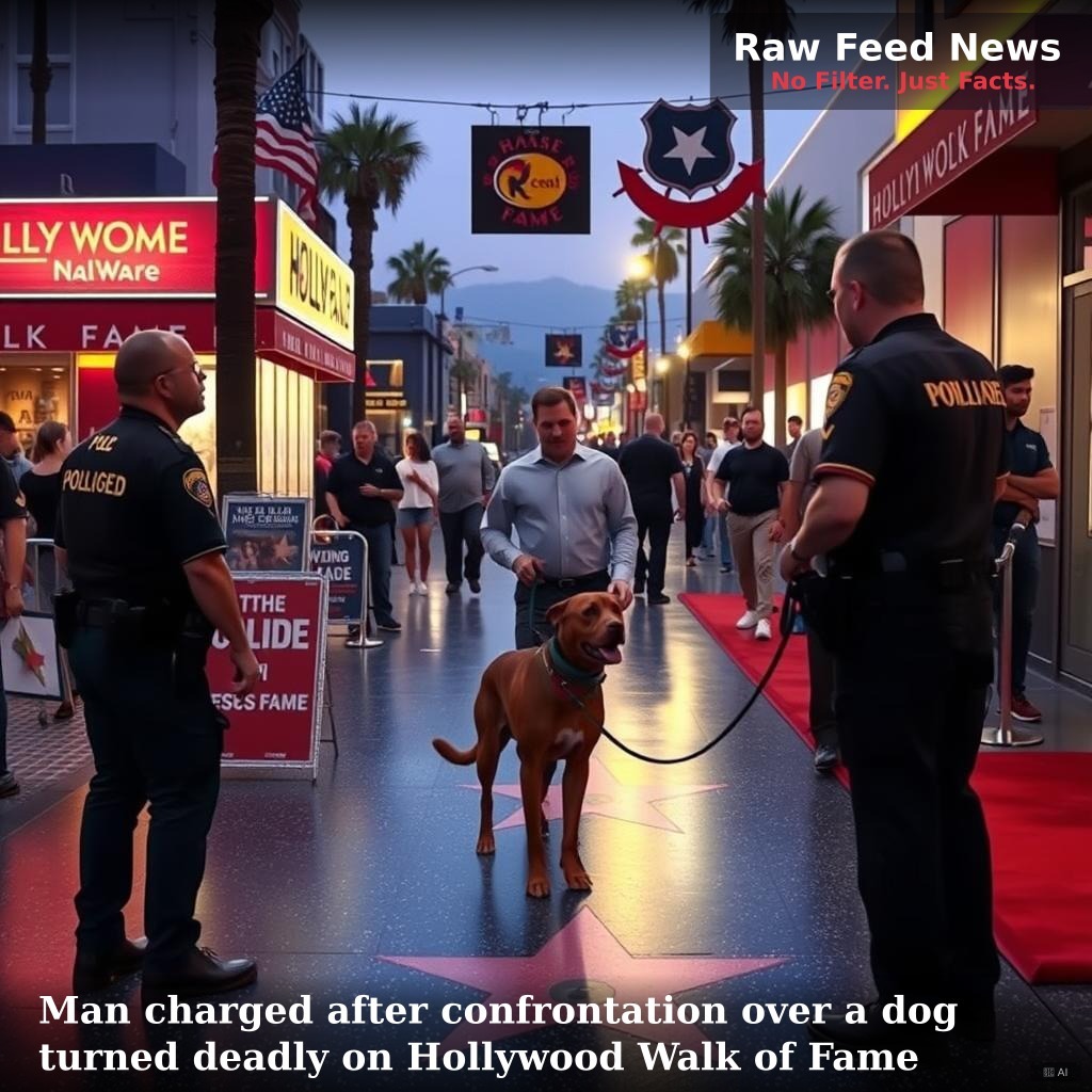 Man charged after confrontation over a dog turned deadly on Hollywood Walk of Fame