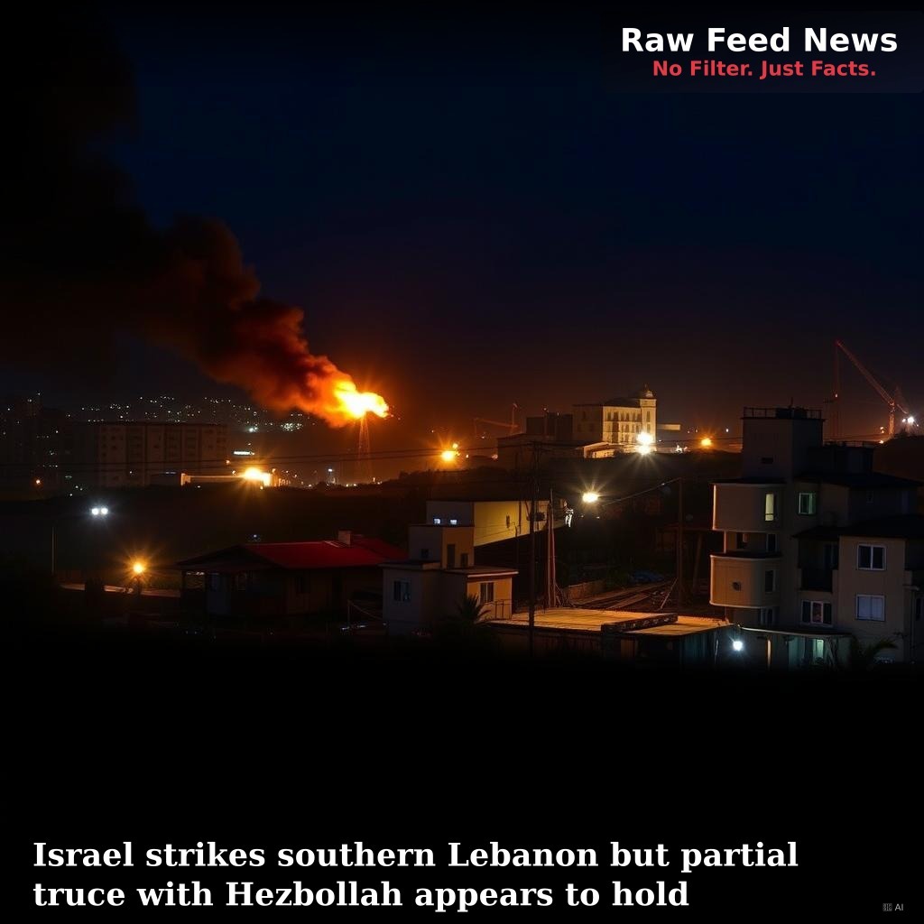 Israel strikes southern Lebanon but partial truce with Hezbollah appears to hold