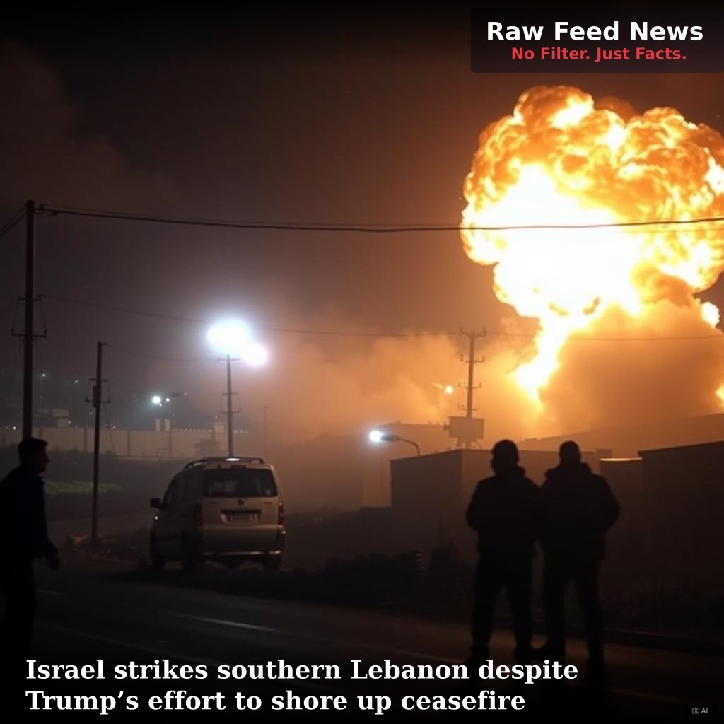 Israel strikes southern Lebanon despite Trump’s effort to shore up ceasefire