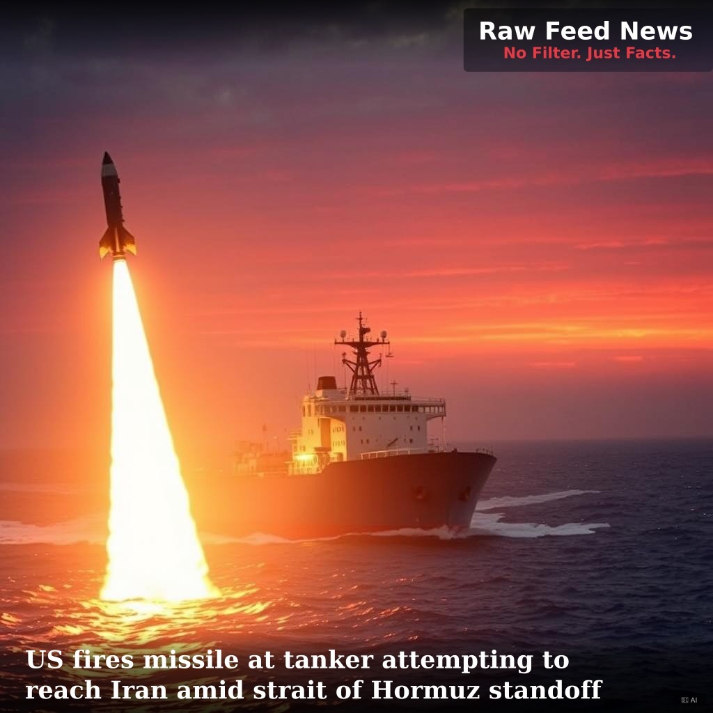 US fires missile at tanker attempting to reach Iran amid strait of Hormuz standoff