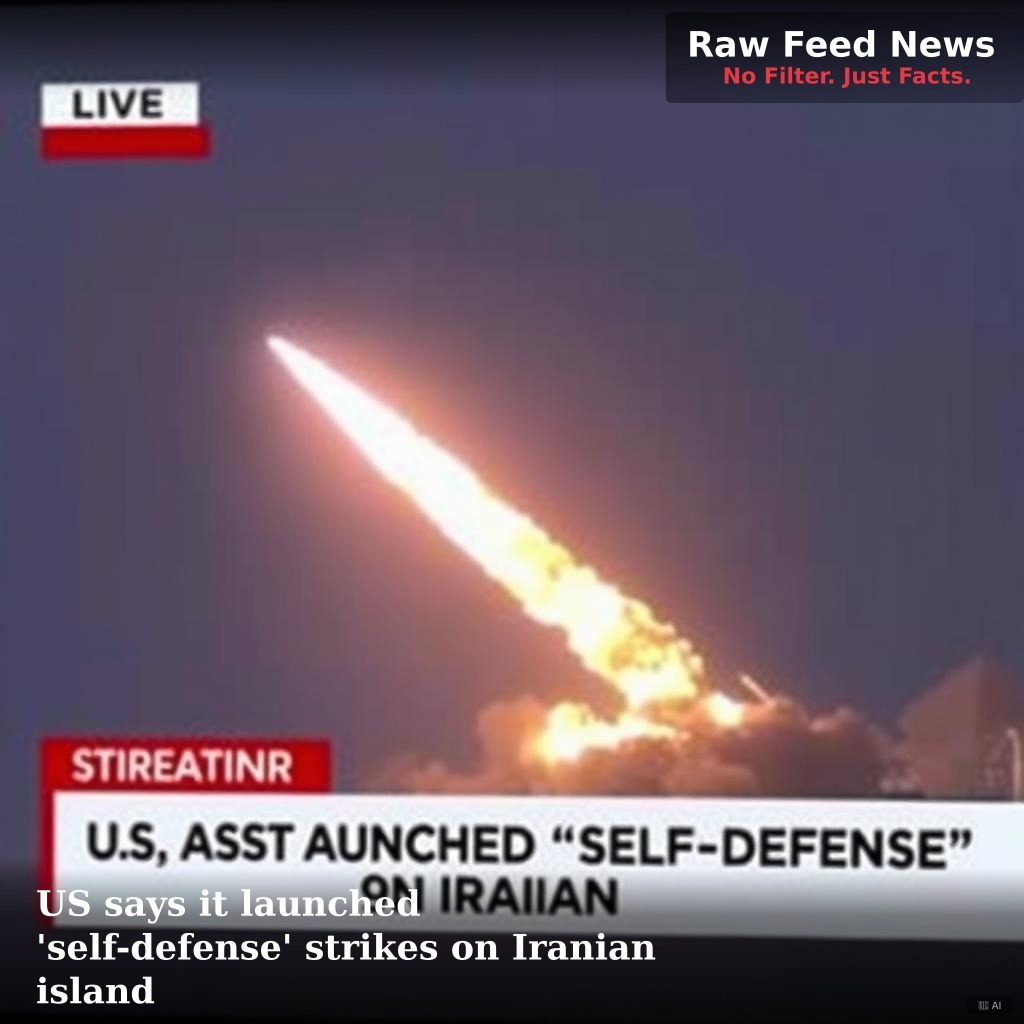 US says it launched 'self-defense' strikes on Iranian island