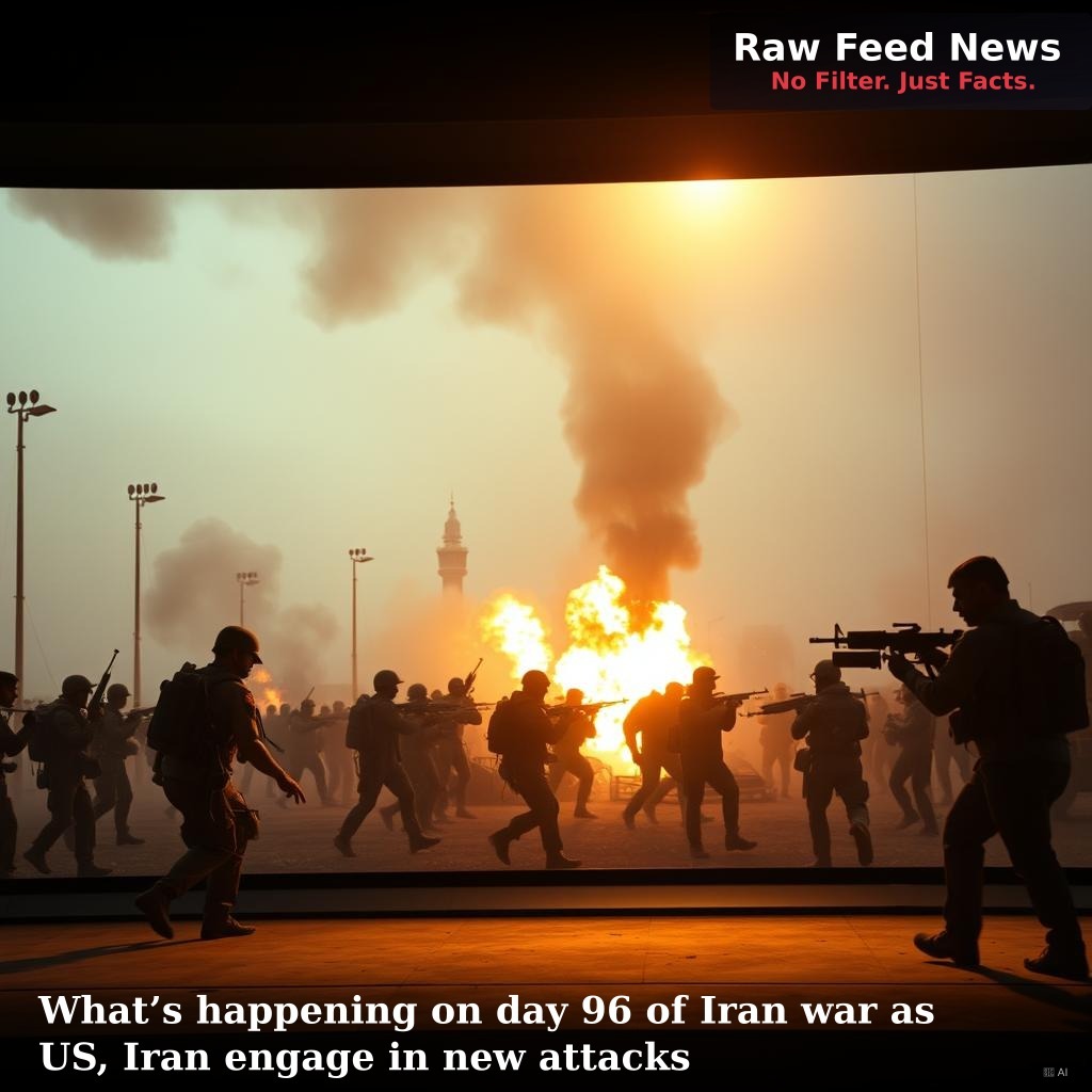 What’s happening on day 96 of Iran war as US, Iran engage in new attacks
