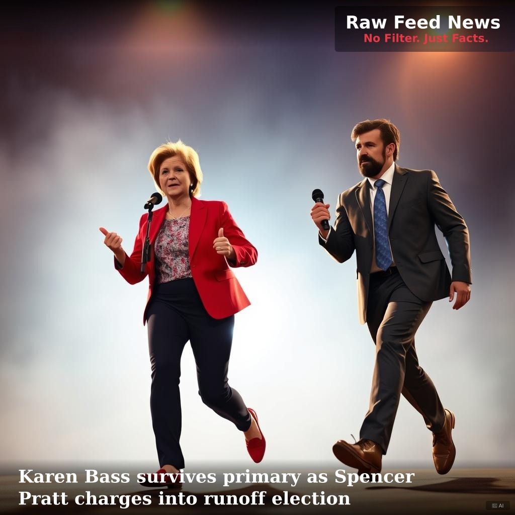 Karen Bass survives primary as Spencer Pratt charges into runoff election