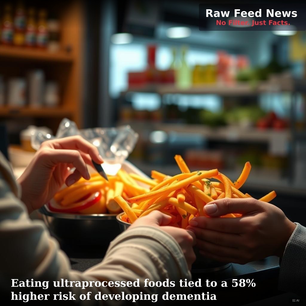 Eating ultraprocessed foods tied to a 58% higher risk of developing dementia