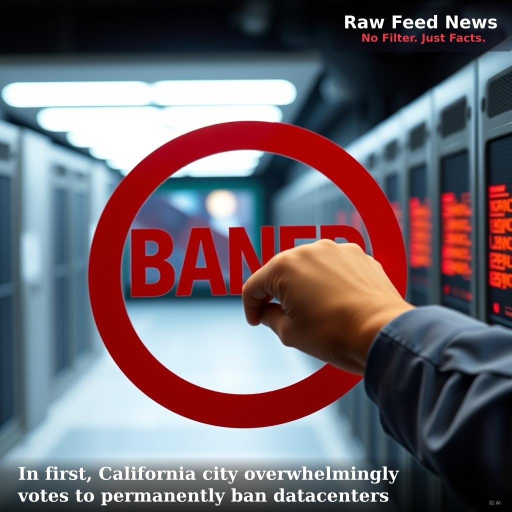 In first, California city overwhelmingly votes to permanently ban datacenters