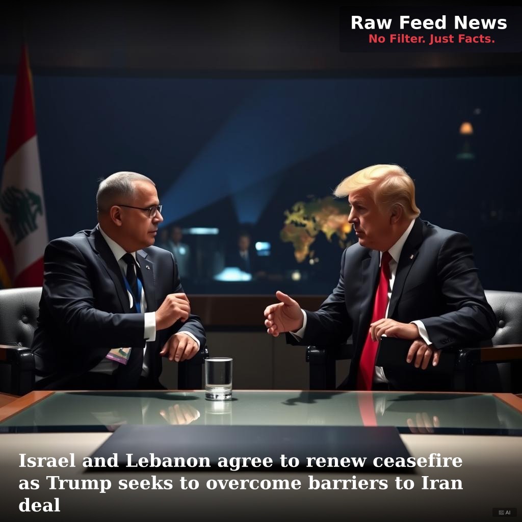 Israel and Lebanon agree to renew ceasefire as Trump seeks to overcome barriers to Iran deal