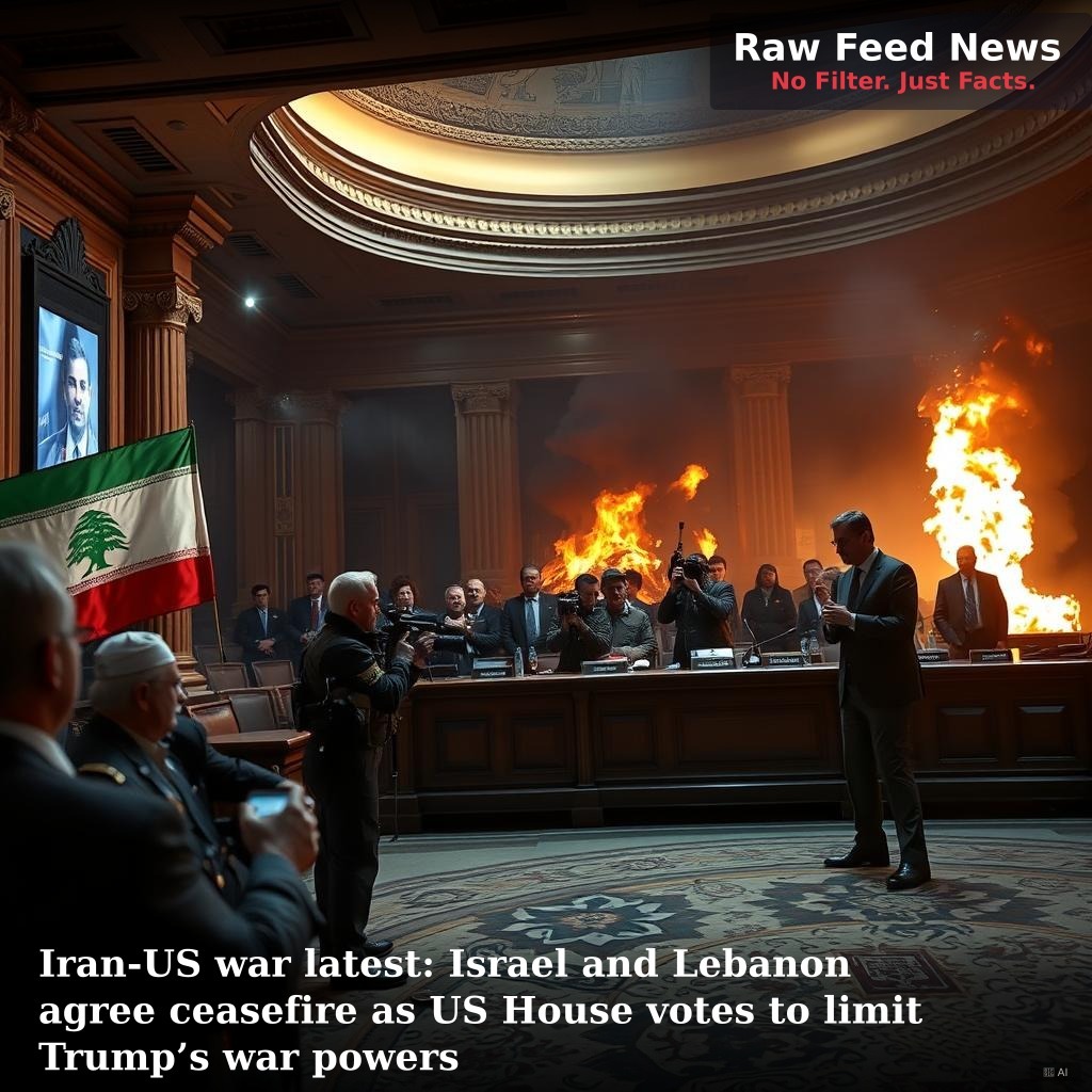 Iran-US war latest: Israel and Lebanon agree ceasefire as US House votes to limit Trump’s war powers