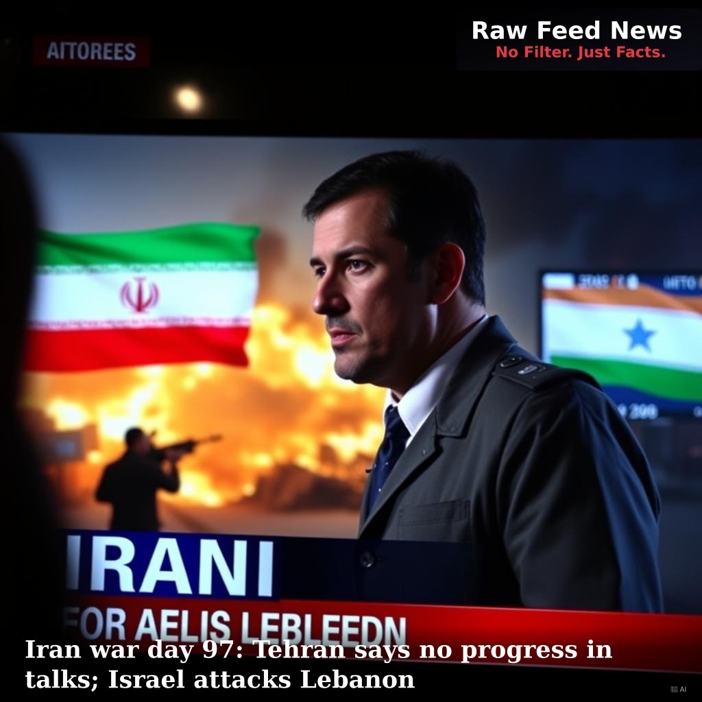 Iran war day 97: Tehran says no progress in talks; Israel attacks Lebanon