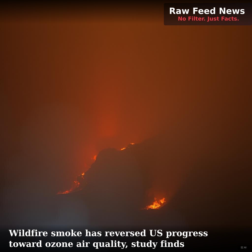 Wildfire smoke has reversed US progress toward ozone air quality, study finds