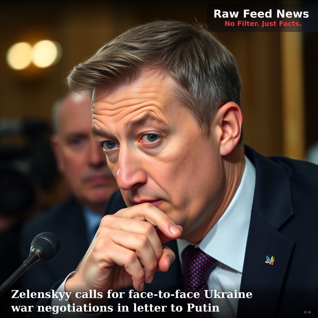 Zelenskyy calls for face-to-face Ukraine war negotiations in letter to Putin