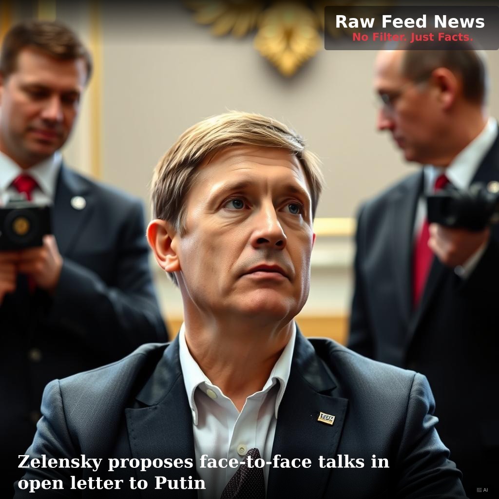 Zelensky proposes face-to-face talks in open letter to Putin