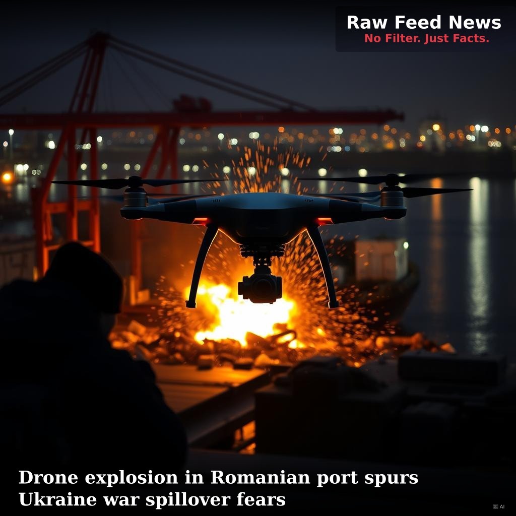 Drone explosion in Romanian port spurs Ukraine war spillover fears