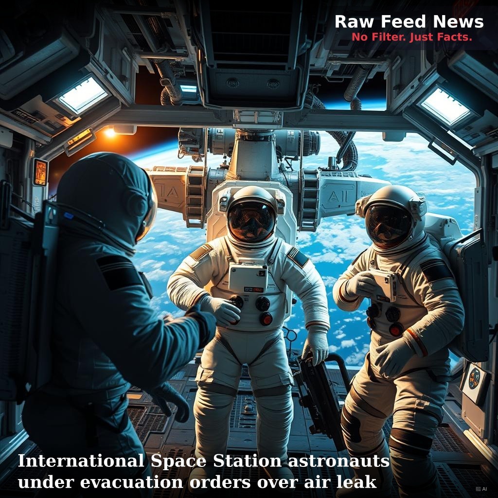International Space Station astronauts under evacuation orders over air leak