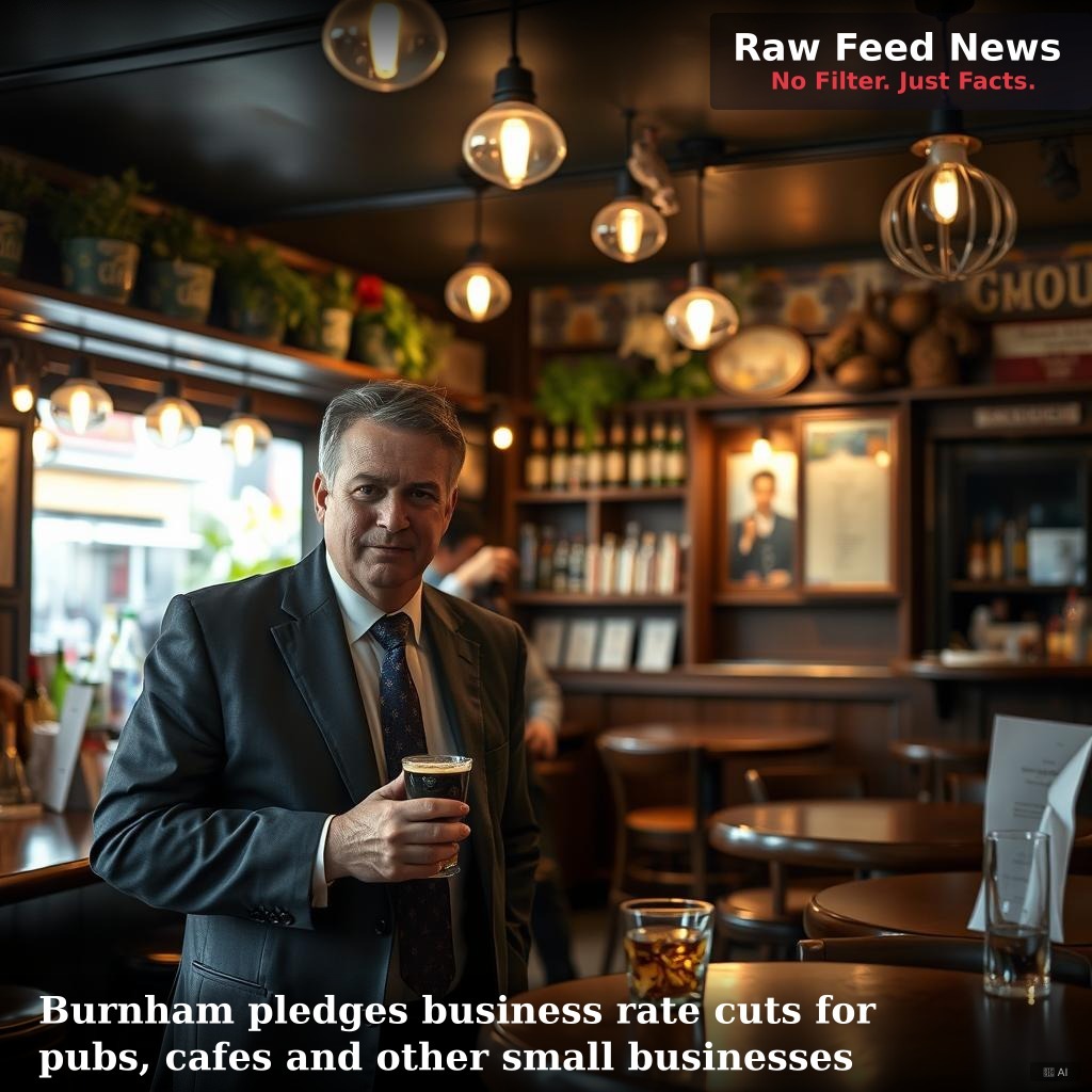 Burnham pledges business rate cuts for pubs, cafes and other small businesses