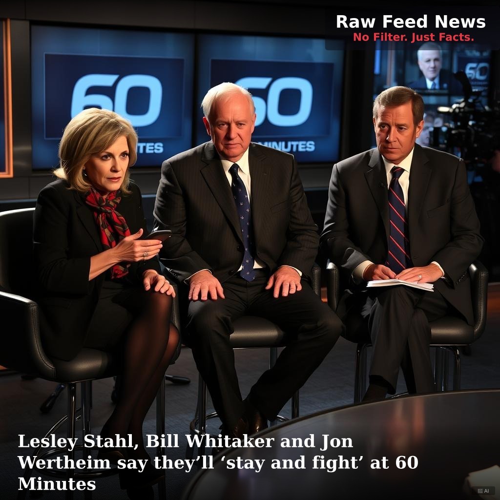Lesley Stahl, Bill Whitaker and Jon Wertheim say they’ll ‘stay and fight’ at 60 Minutes