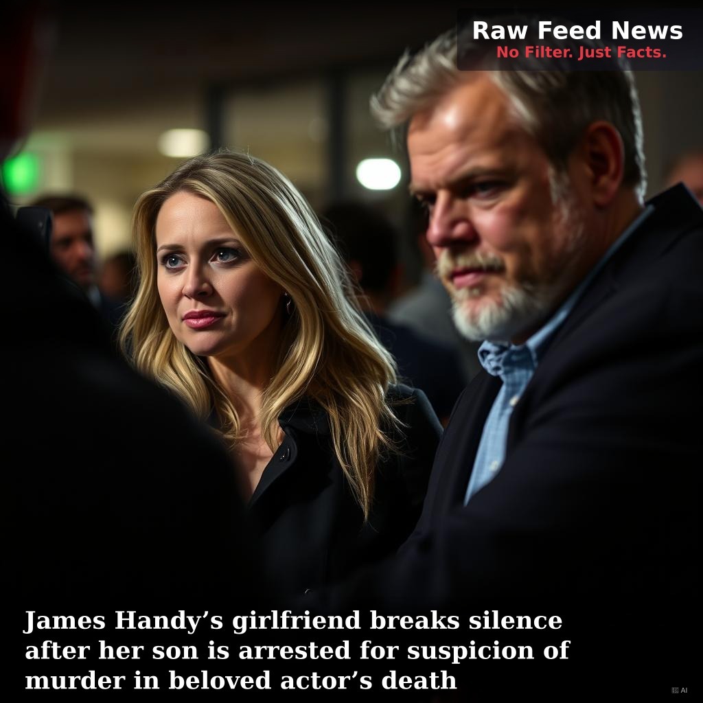 James Handy’s girlfriend breaks silence after her son is arrested for suspicion of murder in beloved actor’s death