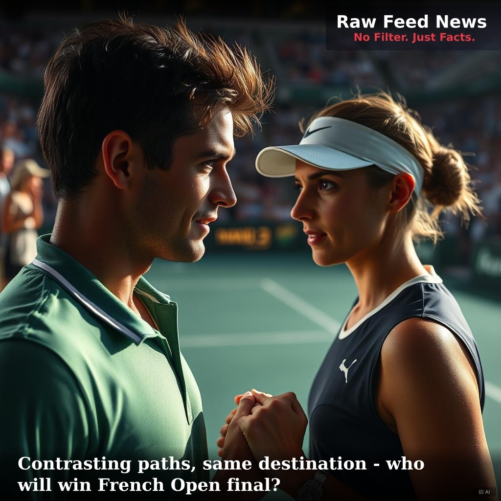 Contrasting paths, same destination - who will win French Open final?