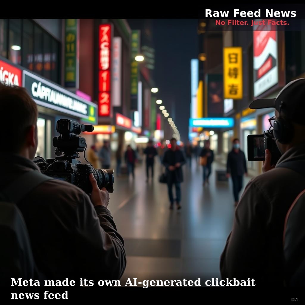 Meta made its own AI-generated clickbait news feed
