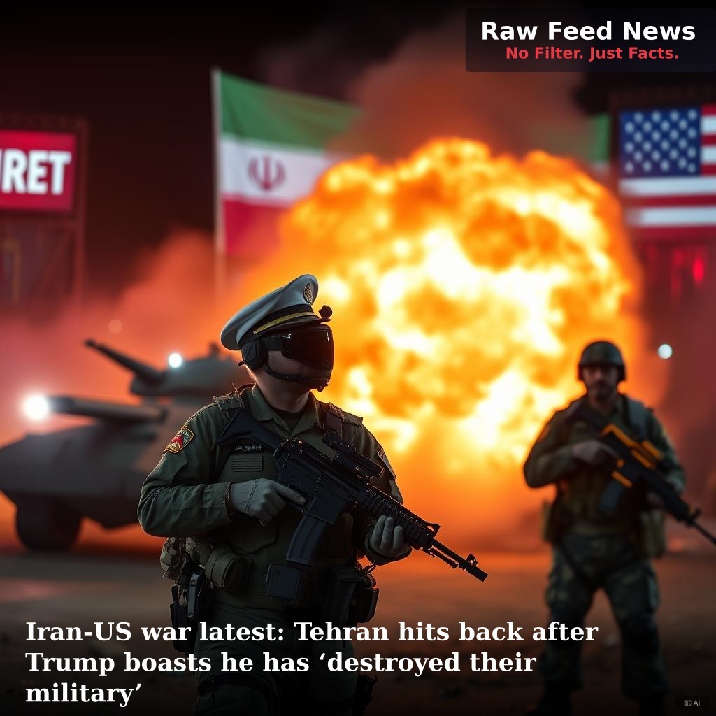 Iran-US war latest: Tehran hits back after Trump boasts he has ‘destroyed their military’