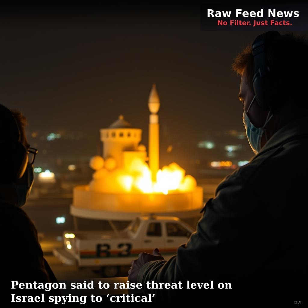Pentagon said to raise threat level on Israel spying to ‘critical’