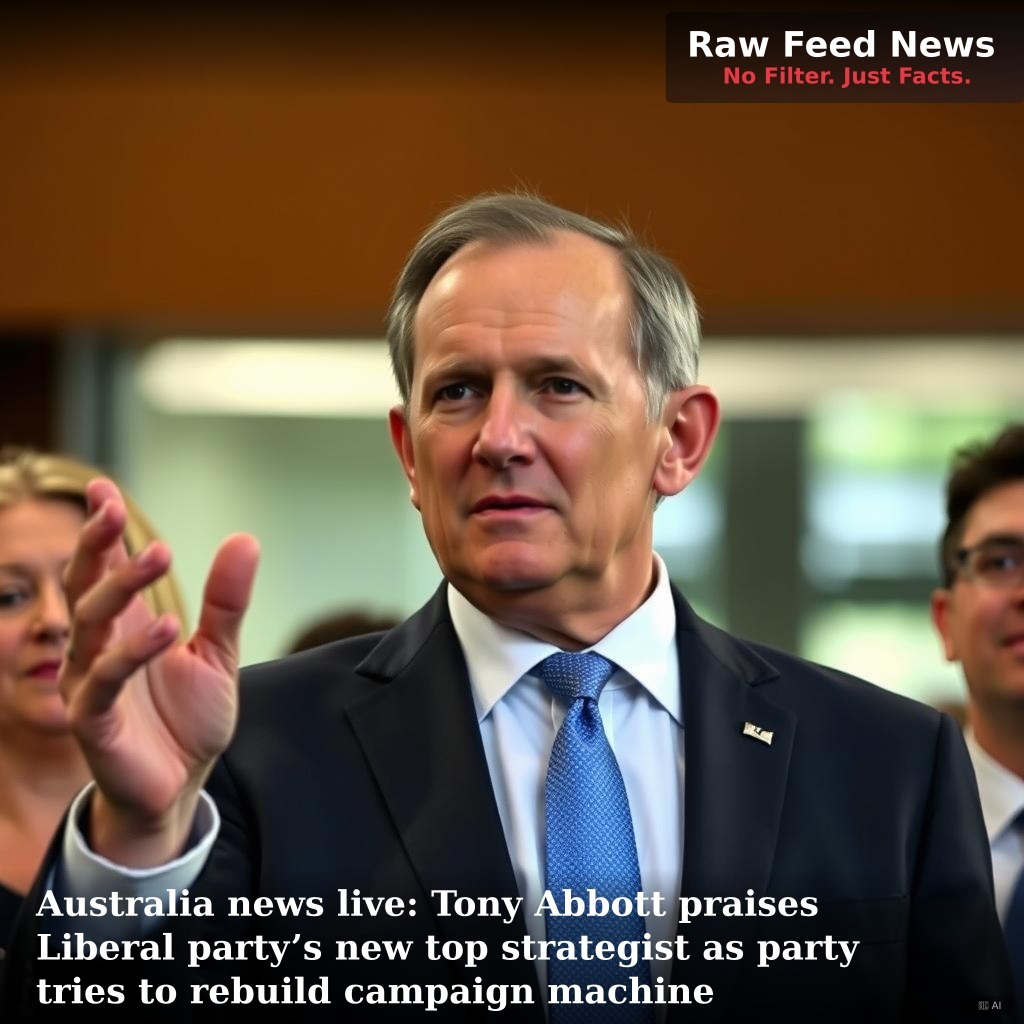 Australia news live: Tony Abbott praises Liberal party’s new top strategist as party tries to rebuild campaign machine