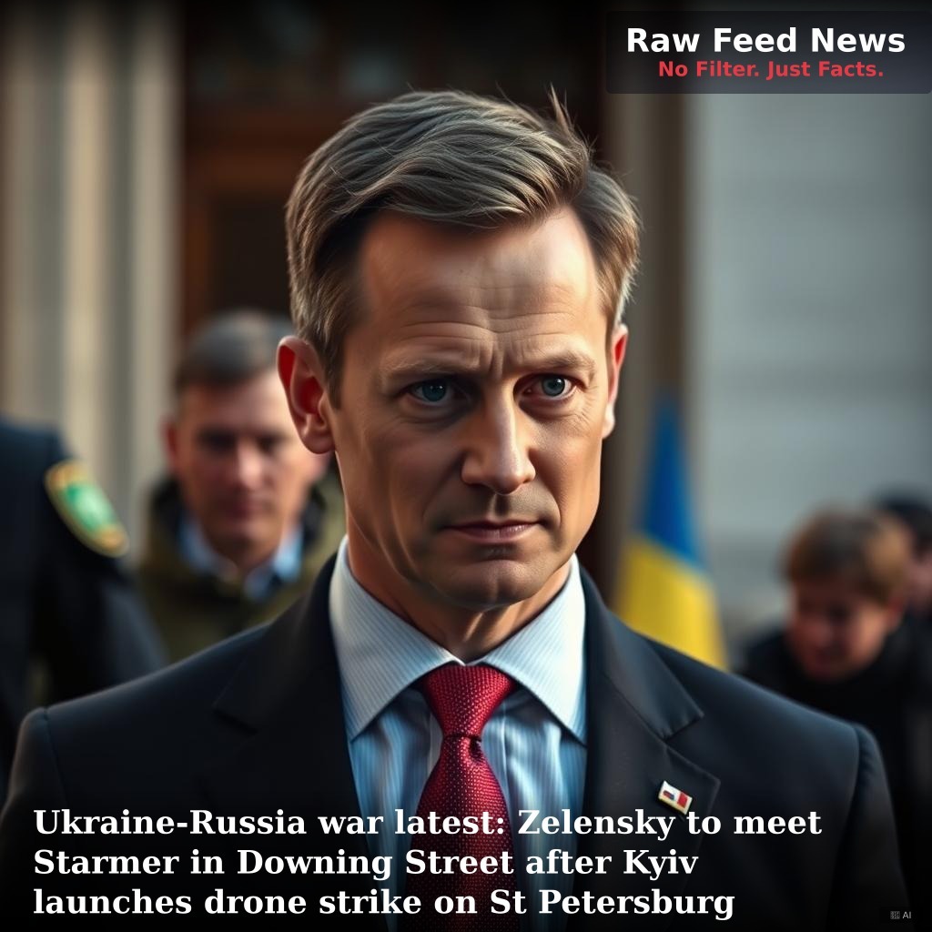 Ukraine-Russia war latest: Zelensky to meet Starmer in Downing Street after Kyiv launches drone strike on St Petersburg