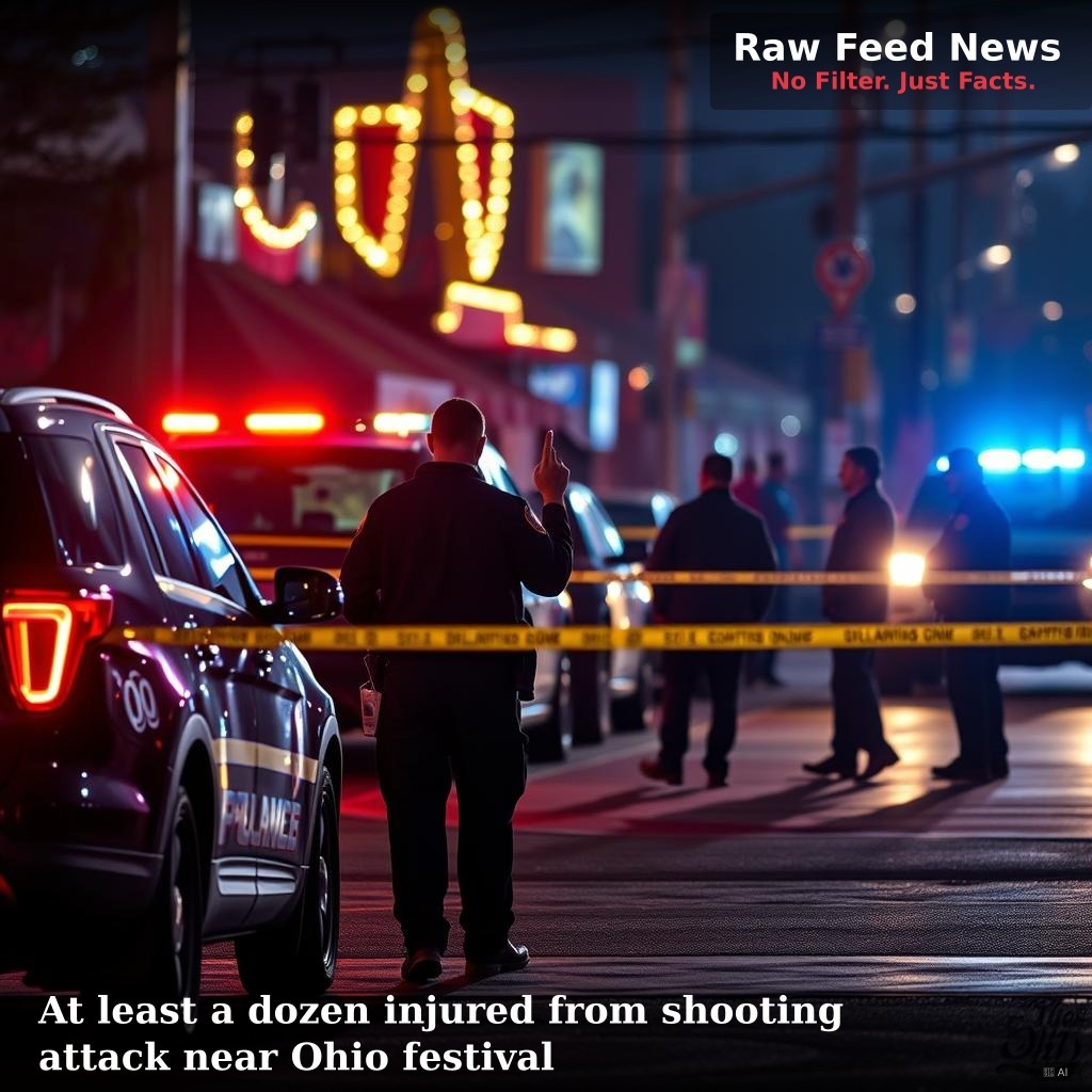 At least a dozen injured from shooting attack near Ohio festival