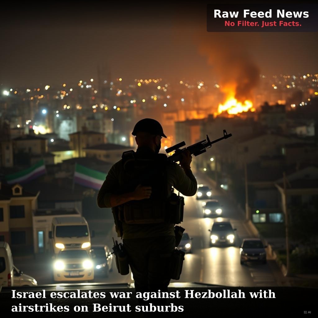 Israel escalates war against Hezbollah with airstrikes on Beirut suburbs