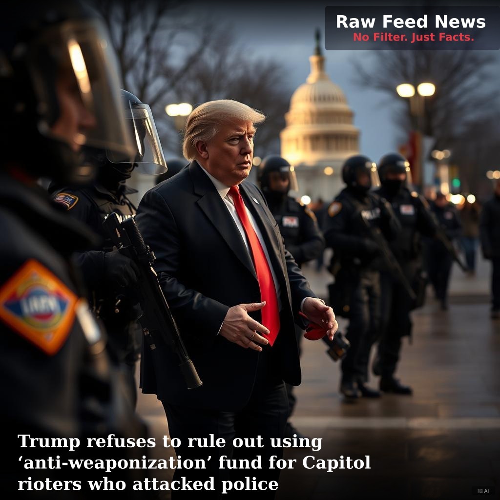 Trump refuses to rule out using ‘anti-weaponization’ fund for Capitol rioters who attacked police