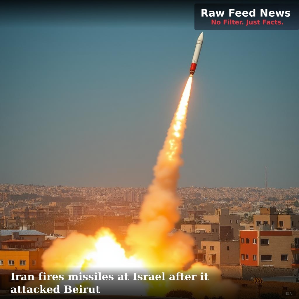 Iran fires missiles at Israel after it attacked Beirut