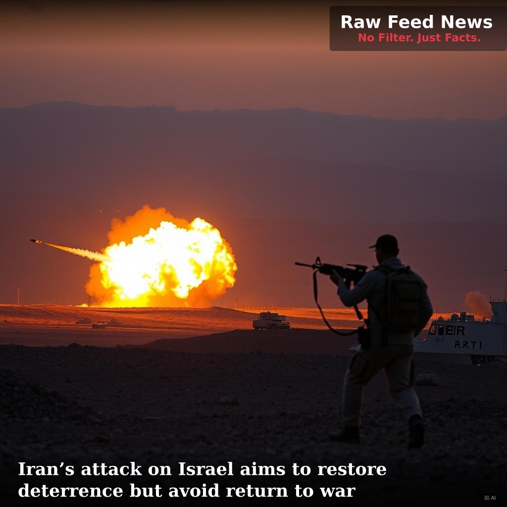 Iran’s attack on Israel aims to restore deterrence but avoid return to war