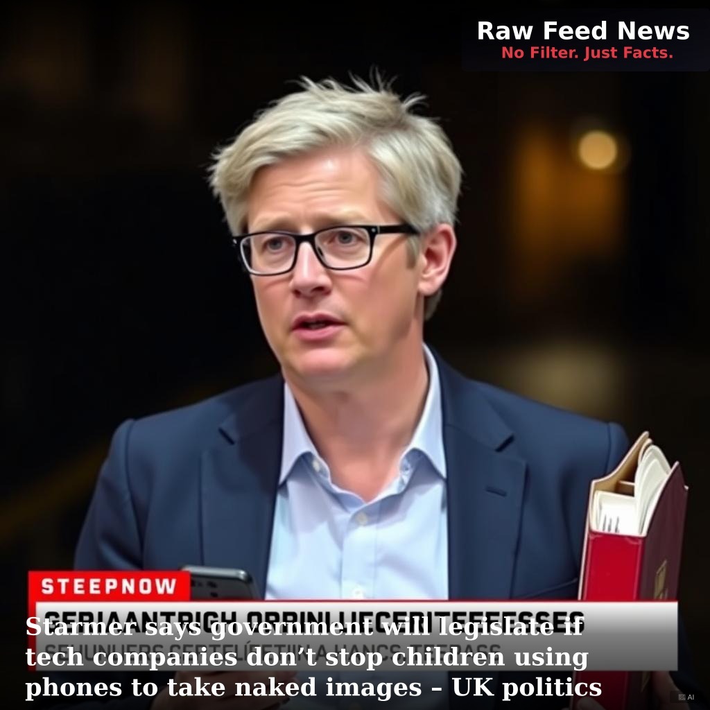 Starmer says government will legislate if tech companies don’t stop children using phones to take naked images – UK politics live