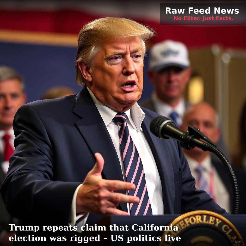 Trump repeats claim that California election was rigged – US politics live