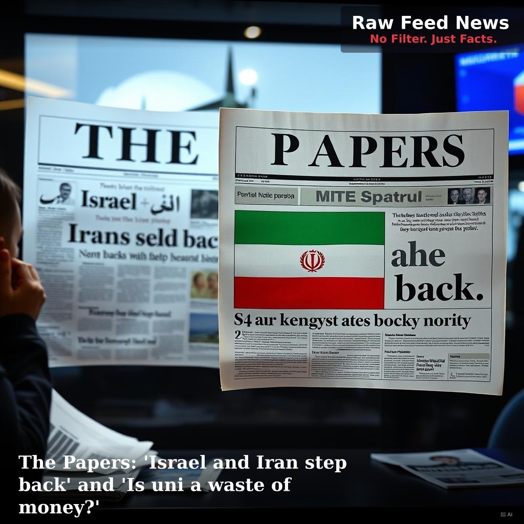 The Papers: 'Israel and Iran step back' and 'Is uni a waste of money?'