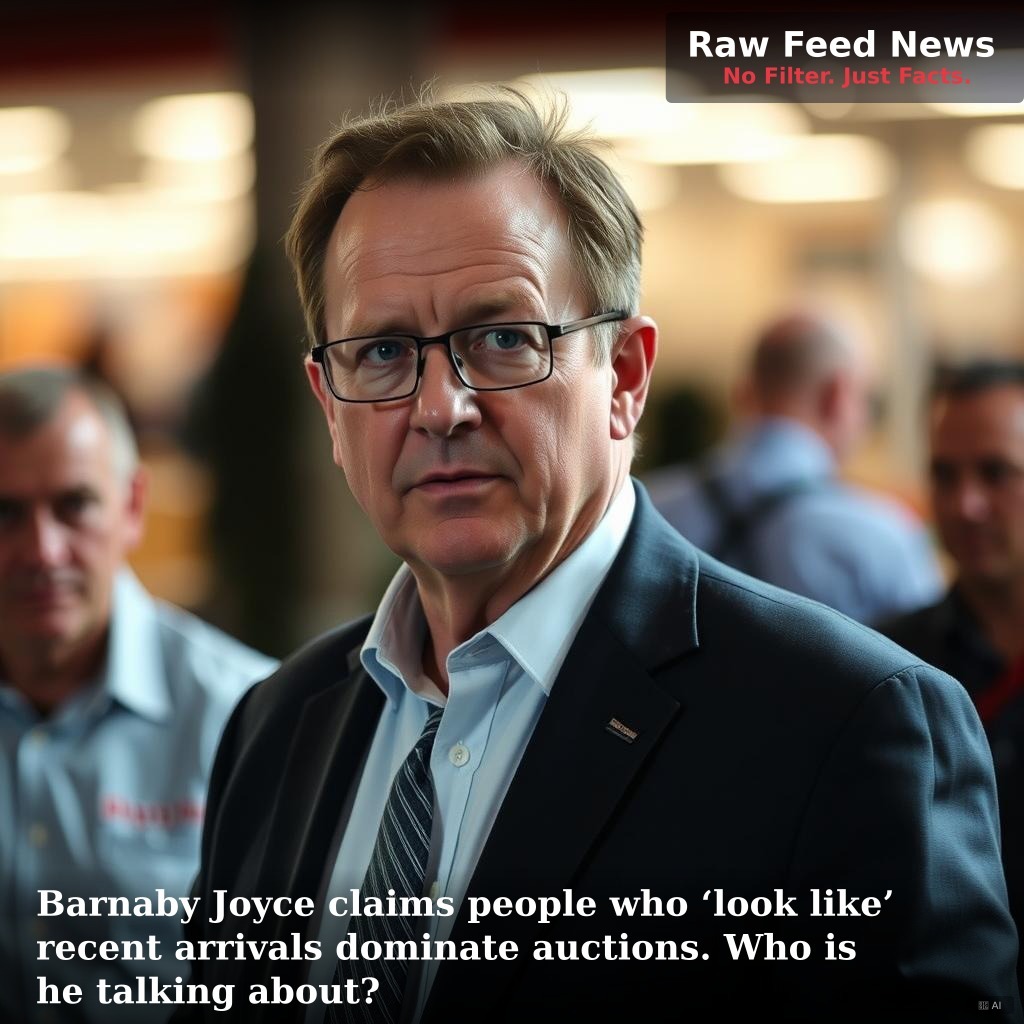 Barnaby Joyce claims people who ‘look like’ recent arrivals dominate auctions. Who is he talking about?