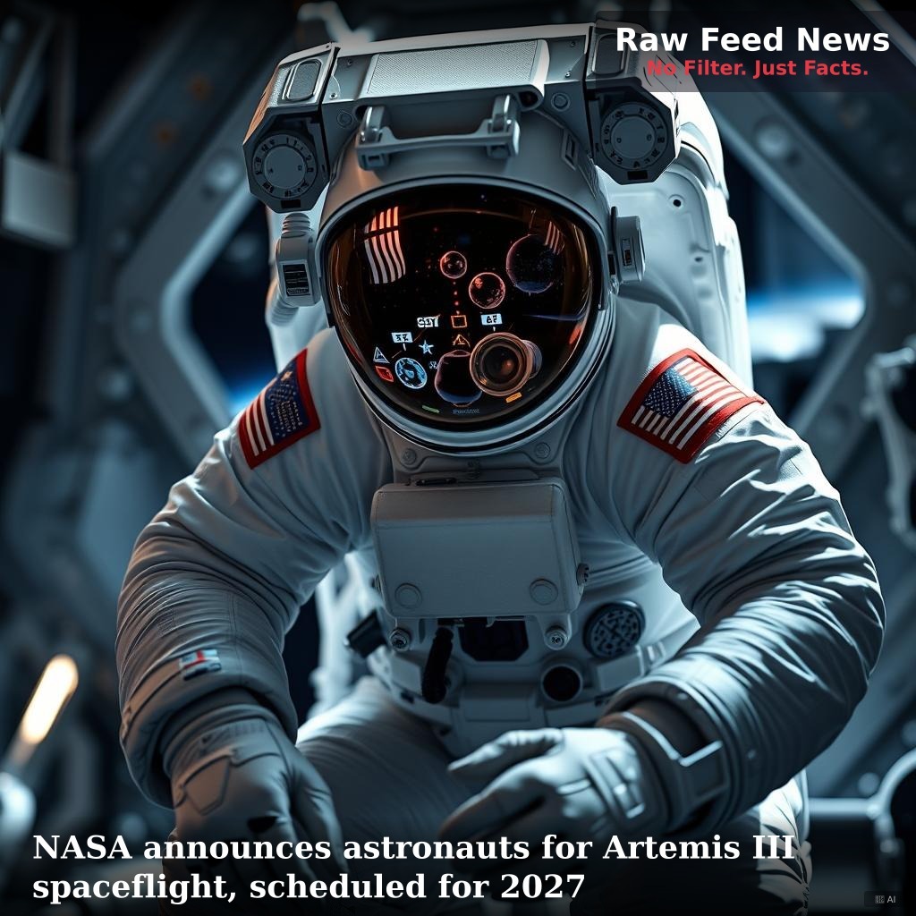 NASA announces astronauts for Artemis III spaceflight, scheduled for 2027