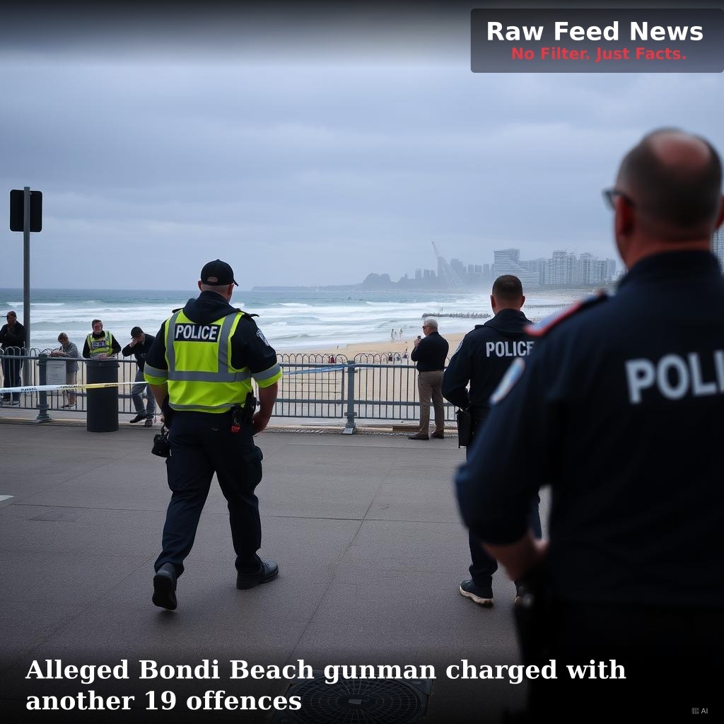 Alleged Bondi Beach gunman charged with another 19 offences
