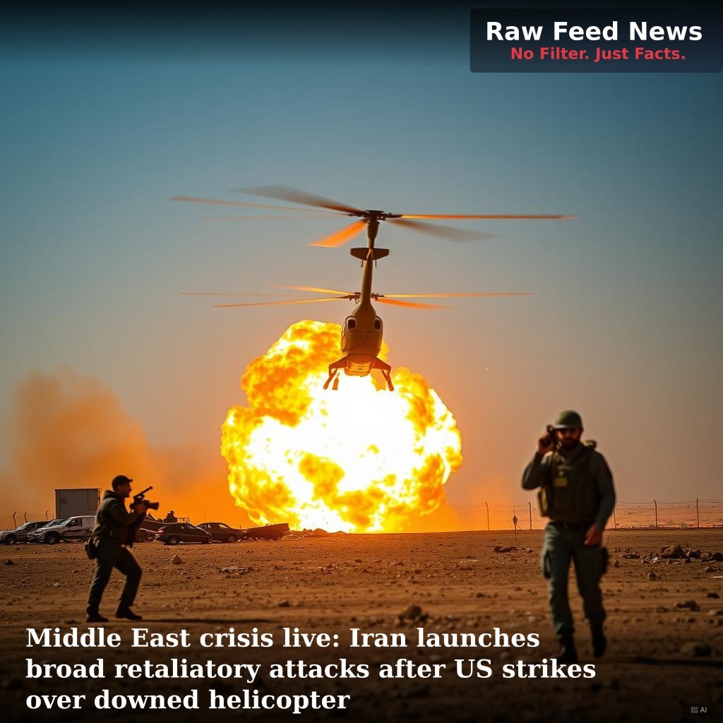 Middle East crisis live: Iran launches broad retaliatory attacks after US strikes over downed helicopter