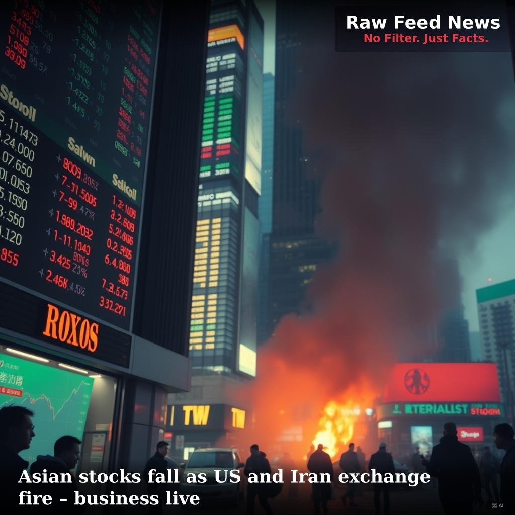 Asian stocks fall as US and Iran exchange fire – business live