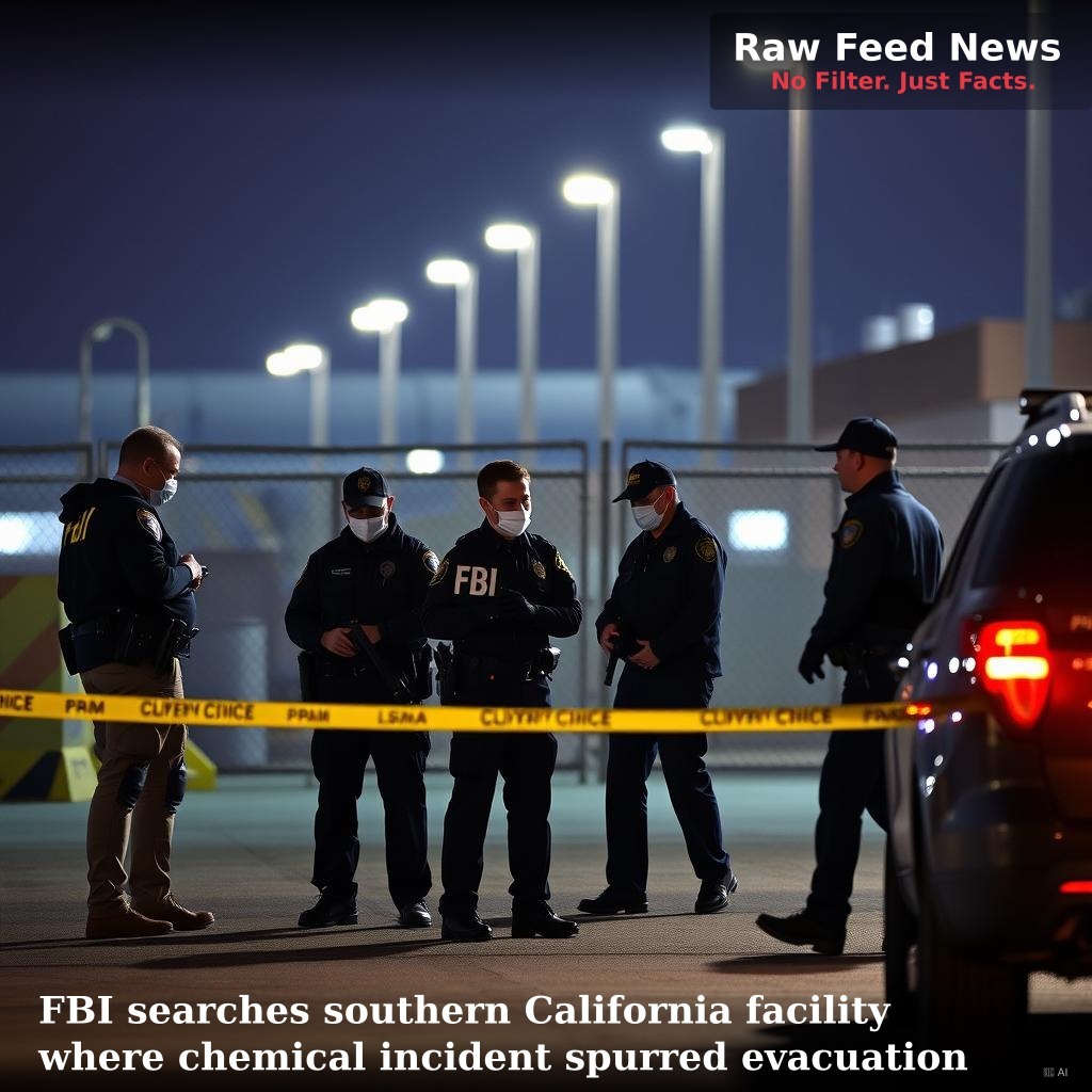 FBI searches southern California facility where chemical incident spurred evacuation