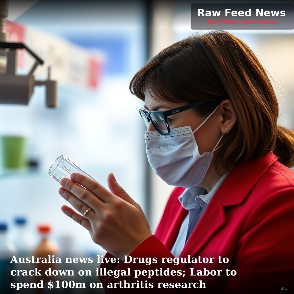 Australia news live: Drugs regulator to crack down on illegal peptides; Labor to spend $100m on arthritis research