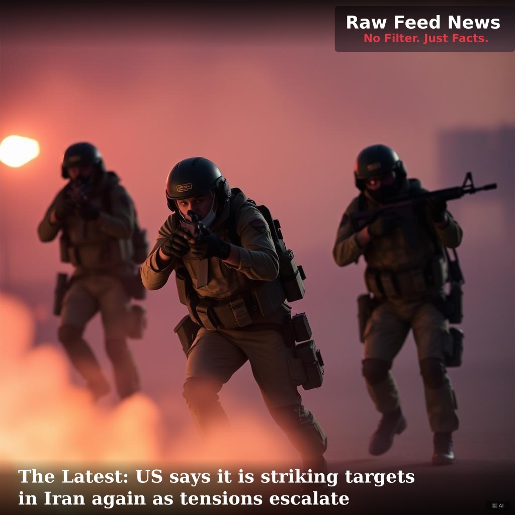 The Latest: US says it is striking targets in Iran again as tensions escalate