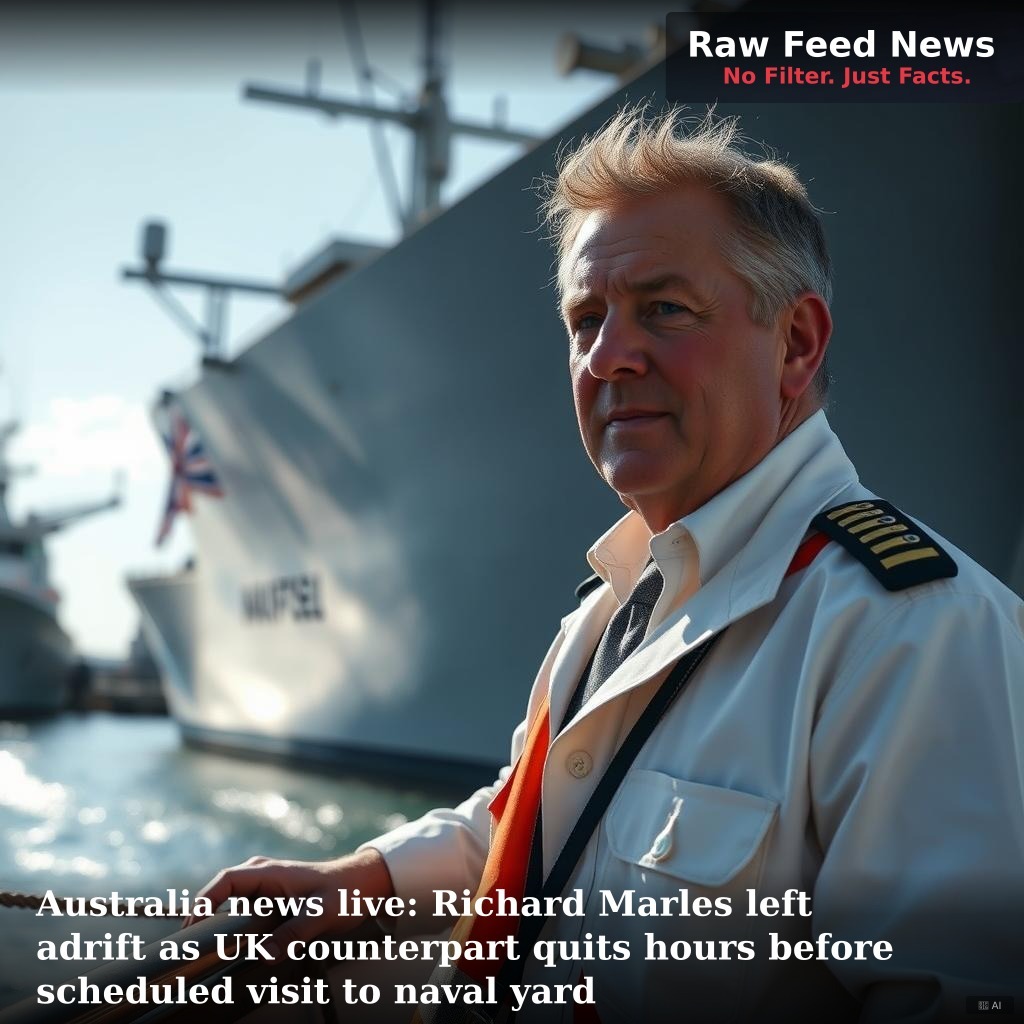 Australia news live: Richard Marles left adrift as UK counterpart quits hours before scheduled visit to naval yard